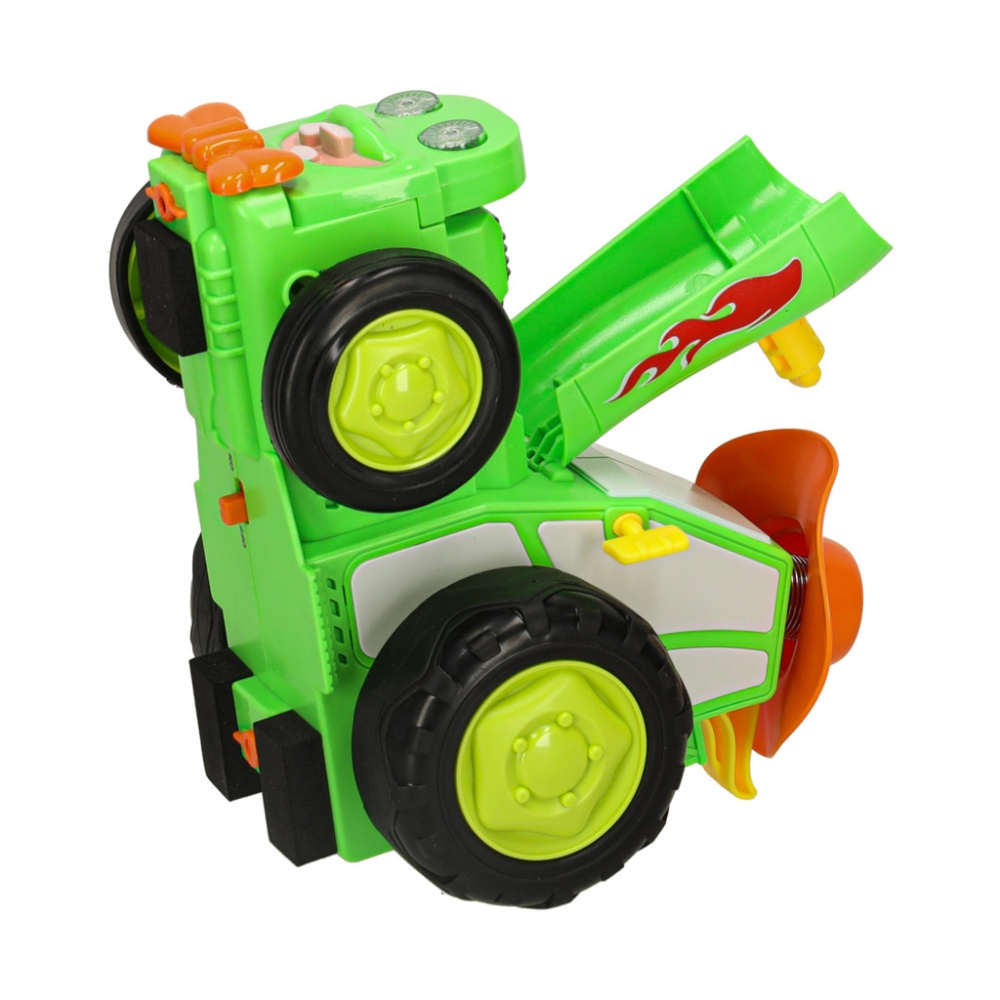 Traktorius RC šokinėjantis su garsais žalias-Žaislai, Auto ir transporto žaislai, Traktoriai-e-vaikas
