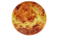 Planetos Marsas sieninis laikrodis su LED ekranu 32 cm oranžinis