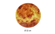 Planetos Marsas sieninis laikrodis su LED ekranu 32 cm oranžinis