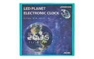 Planetos Marsas sieninis laikrodis su LED ekranu 32 cm oranžinis