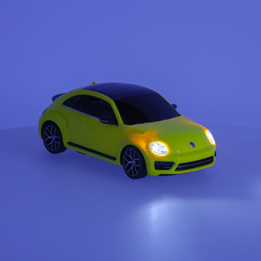 Nuotolinio valdymo automobilis Rastar 78000 Volkswagen Beetle 1:14 geltonas-Žaislai, Auto ir transporto žaislai, Valdomos radijo