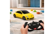 Nuotolinio valdymo automobilis Rastar 78000 Volkswagen Beetle 1:14 geltonas-Žaislai, Auto ir transporto žaislai, Valdomos radijo
