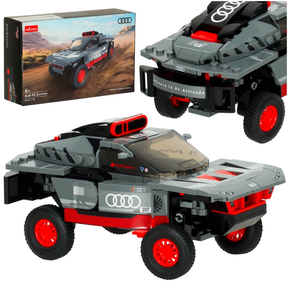 Konstruktorius Rastar car 10120 Audi RS Q e-tron 1:30 blokai 376el.