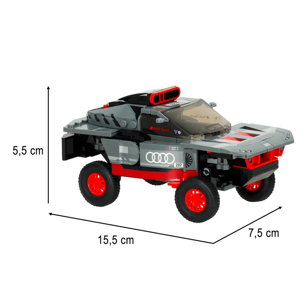 Konstruktorius Rastar car 10120 Audi RS Q e-tron 1:30 blokai 376el.
