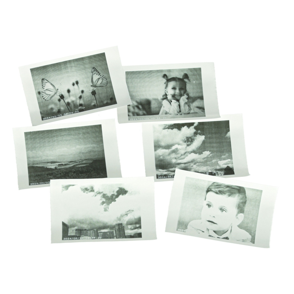 Momentinis fotoaparatas terminis spausdintuvas + kasetės kortelė 32GB mėlynas meškiukas