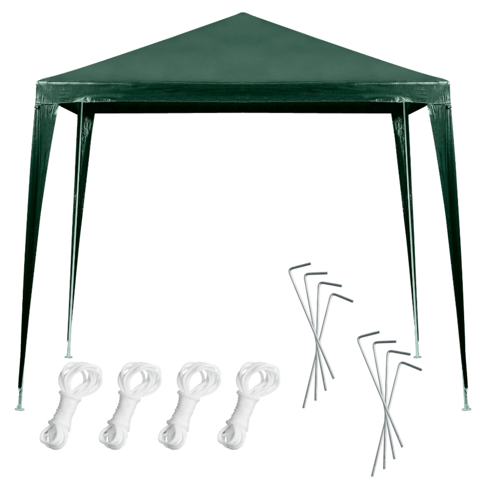Sodo paviljonas vakarėlių palapinė komercinė pavėsinė žalia 2,5 x 2,5 m