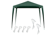 Sodo paviljonas / vakarėlių palapinė / komercinė pavėsinė, žalia 2,5 x 2,5 m