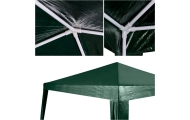 Sodo paviljonas vakarėlių palapinė komercinė pavėsinė žalia 2,5 x 2,5 m