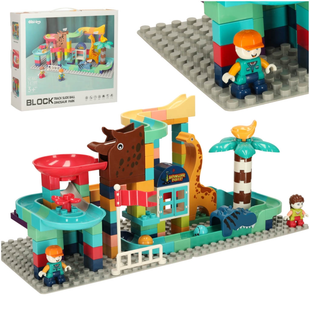 Konstruktorius kamuoliukų takas 147 el. Bibi-inn-Žaislai, Konstruktoriai, Lego, statybiniai blokai-e-vaikas