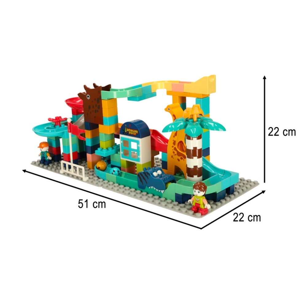 Konstruktorius kamuoliukų takas 147 el. Bibi-inn-Žaislai, Konstruktoriai, Lego, statybiniai blokai-e-vaikas