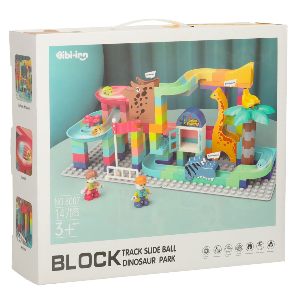 Konstruktorius kamuoliukų takas 147 el. Bibi-inn-Žaislai, Konstruktoriai, Lego, statybiniai blokai-e-vaikas