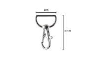 Metalinis kabliukas 2 mm 500 vnt.