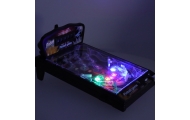 Pinball flipper arkadinis žaidimų stalas su šviesomis ir muzika