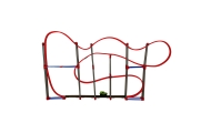 Magnetinė antigravitacinė automobilių trasa 123cm XL 120el.