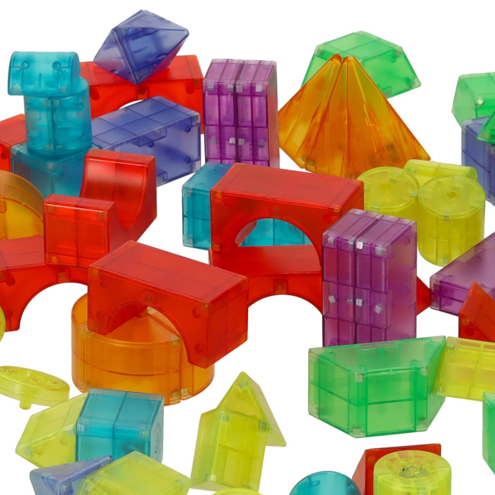 Magnetinis konstruktorius šviečiančios 3D figūros 32el.-Žaislai, Konstruktoriai, Magnetiniai konstruktoriai-e-vaikas