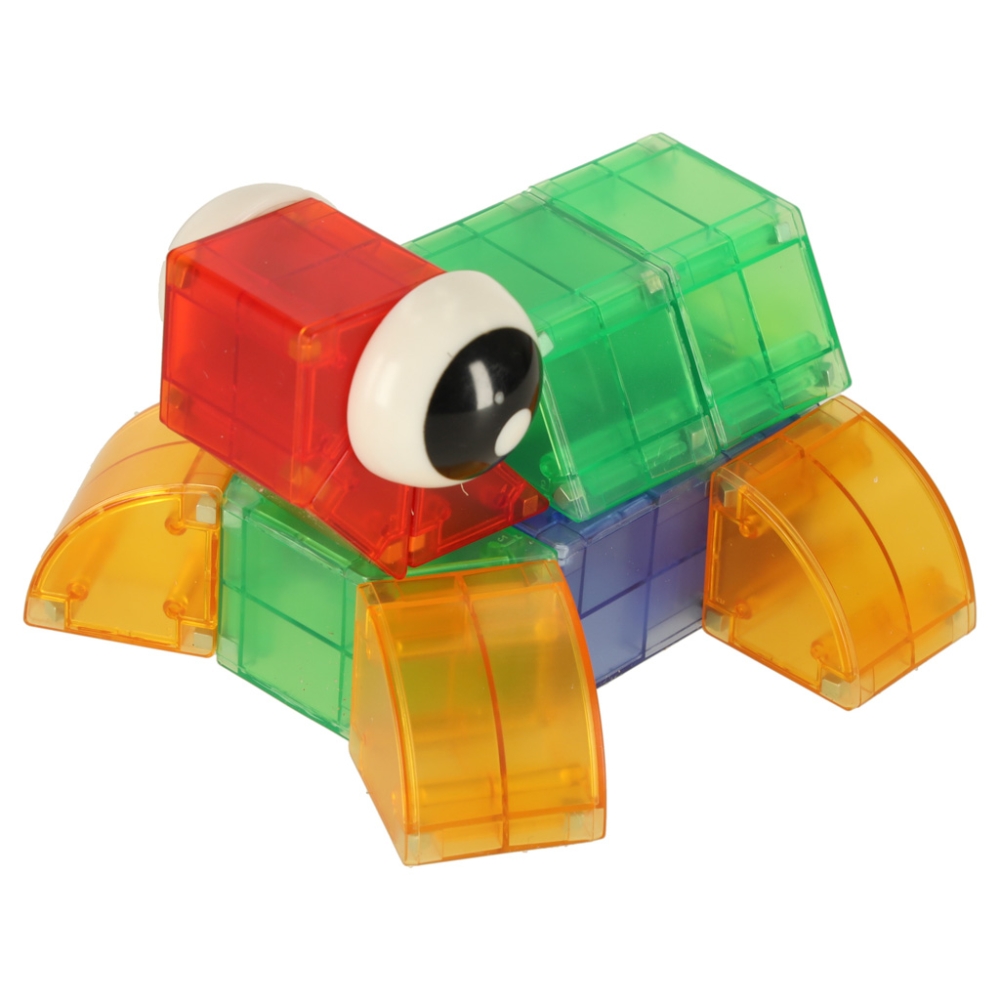 Magnetinis konstruktorius šviečiančios 3D figūros 32el.-Žaislai, Konstruktoriai, Magnetiniai konstruktoriai-e-vaikas