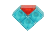 Magnetinė konstrukcija blokuoja šviečiančias 3D figūras 32el.
