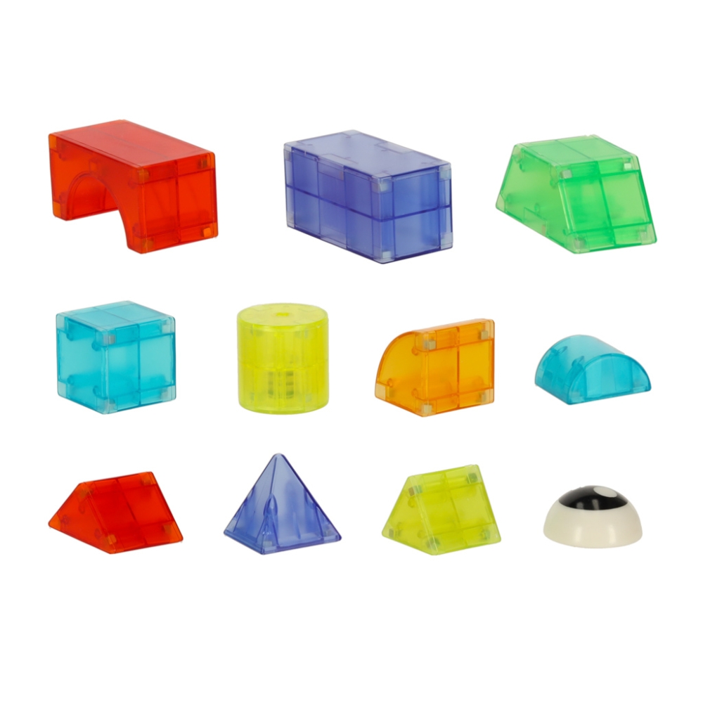 Magnetinis konstruktorius šviečiančios 3D figūros 32el.-Žaislai, Konstruktoriai, Magnetiniai konstruktoriai-e-vaikas