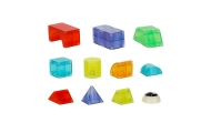 Magnetinė konstrukcija blokuoja šviečiančias 3D figūras 32el.