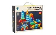 Magnetinis konstruktorius šviečiančios 3D figūros 64 el.-Žaislai, Konstruktoriai, Magnetiniai konstruktoriai-e-vaikas