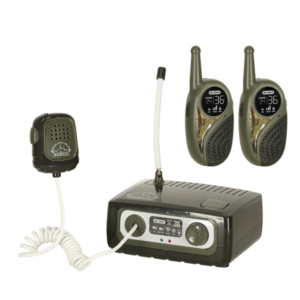 Vaikams skirtas "Walkie talkie" radijo imtuvų rinkinys su PBX, skirtas kariuomenei 333 m atstumu