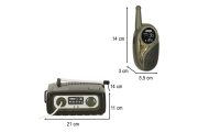 Vaikams skirtas "Walkie talkie" radijo imtuvų rinkinys su PBX, skirtas kariuomenei 333 m atstumu