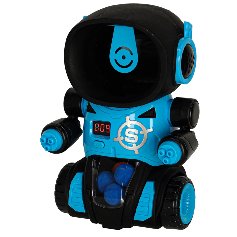 Robotų arkadinis šaudymo į taikinį žaidimas + 2x pistoletas + kamuoliukai