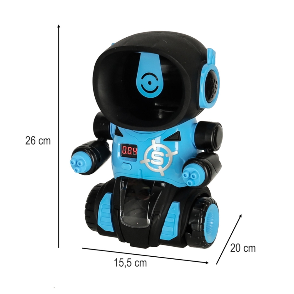 Robotų arkadinis šaudymo į taikinį žaidimas + 2x pistoletas + kamuoliukai