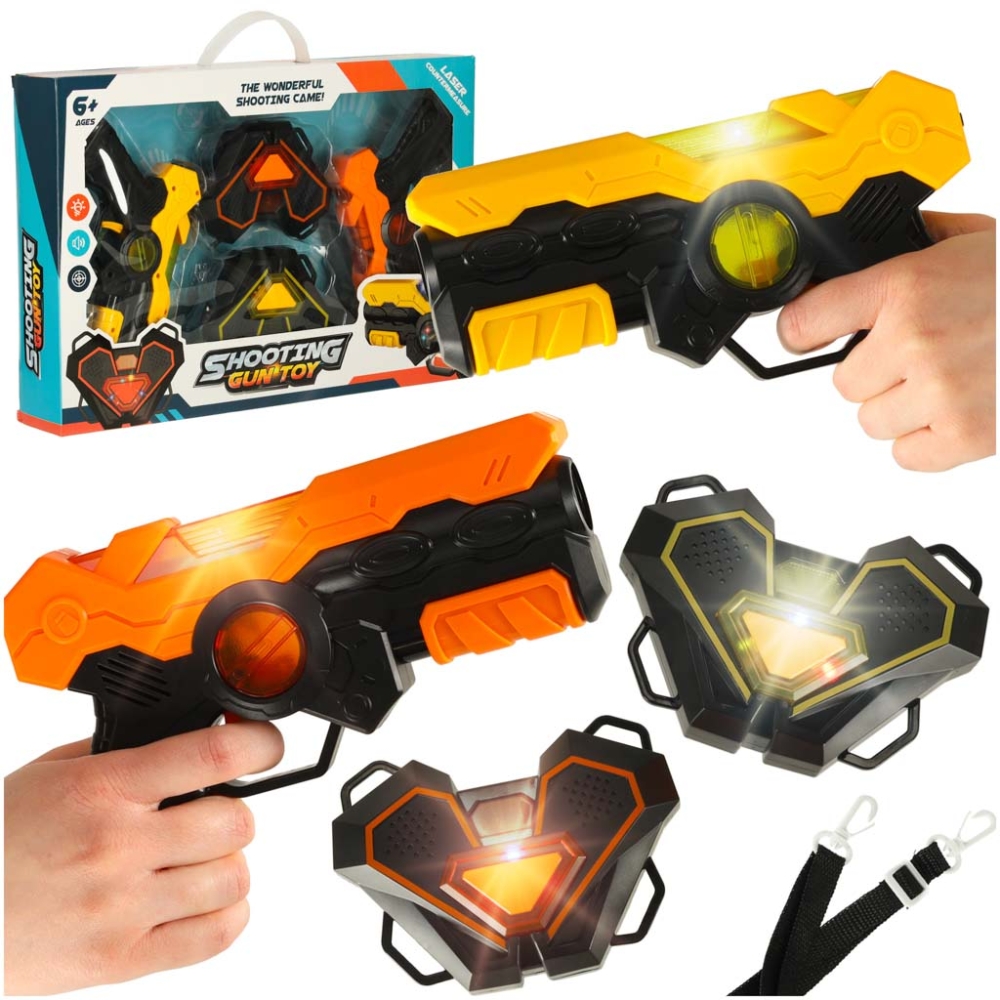 Lazerinis dažasvydžio pistoletas x 2 + interaktyvus taikinys x 2 LASER TAG-Žaislai, Žaisliniai ginklai ir šoviniai, Žaisliniai g