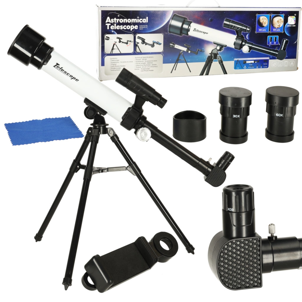 Mokomasis astronominis teleskopas su trikoju vaikams-Žaislai, Profesijos, buities žaislai, Moksliniai žaislai-e-vaikas