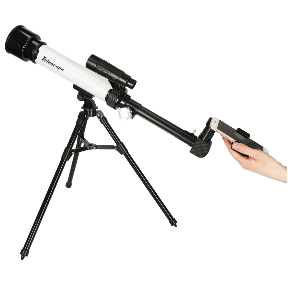 Mokomasis astronominis teleskopas su trikoju vaikams