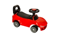 Vežimėlio stumiamas automobilis su garsu ir šviesomis raudonas