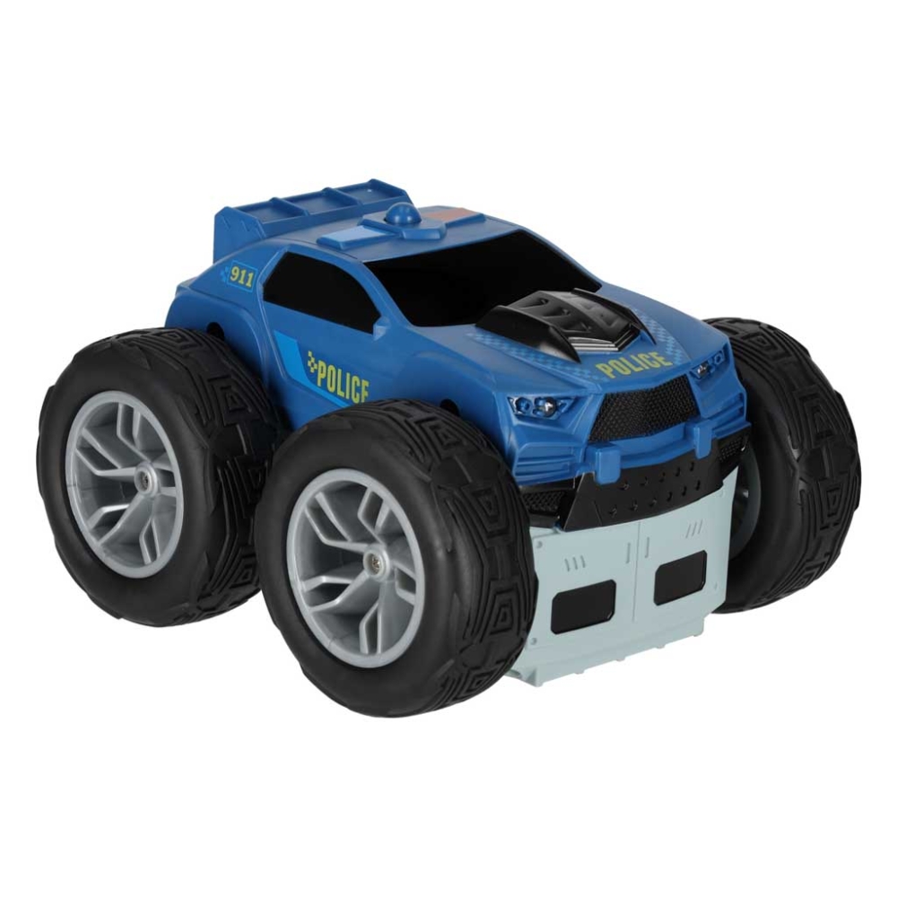 Nuotolinio valdymo automobilis "Revolt 2 Sided Rescue Racer mega transformacija 360 4WD sukimasis-Žaislai, Auto ir transporto ža