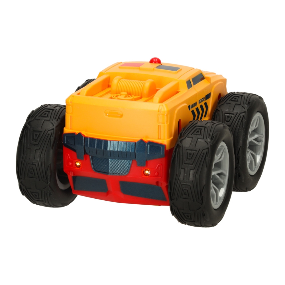 Nuotolinio valdymo automobilis "Revolt 2 Sided Rescue Racer mega transformacija 360 4WD sukimasis-Žaislai, Auto ir transporto ža