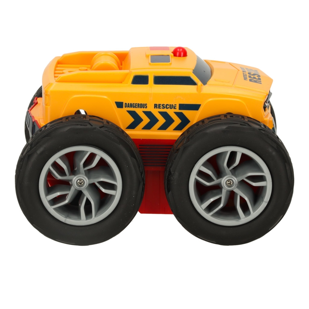 Nuotolinio valdymo automobilis "Revolt 2 Sided Rescue Racer mega transformacija 360 4WD sukimasis-Žaislai, Auto ir transporto ža