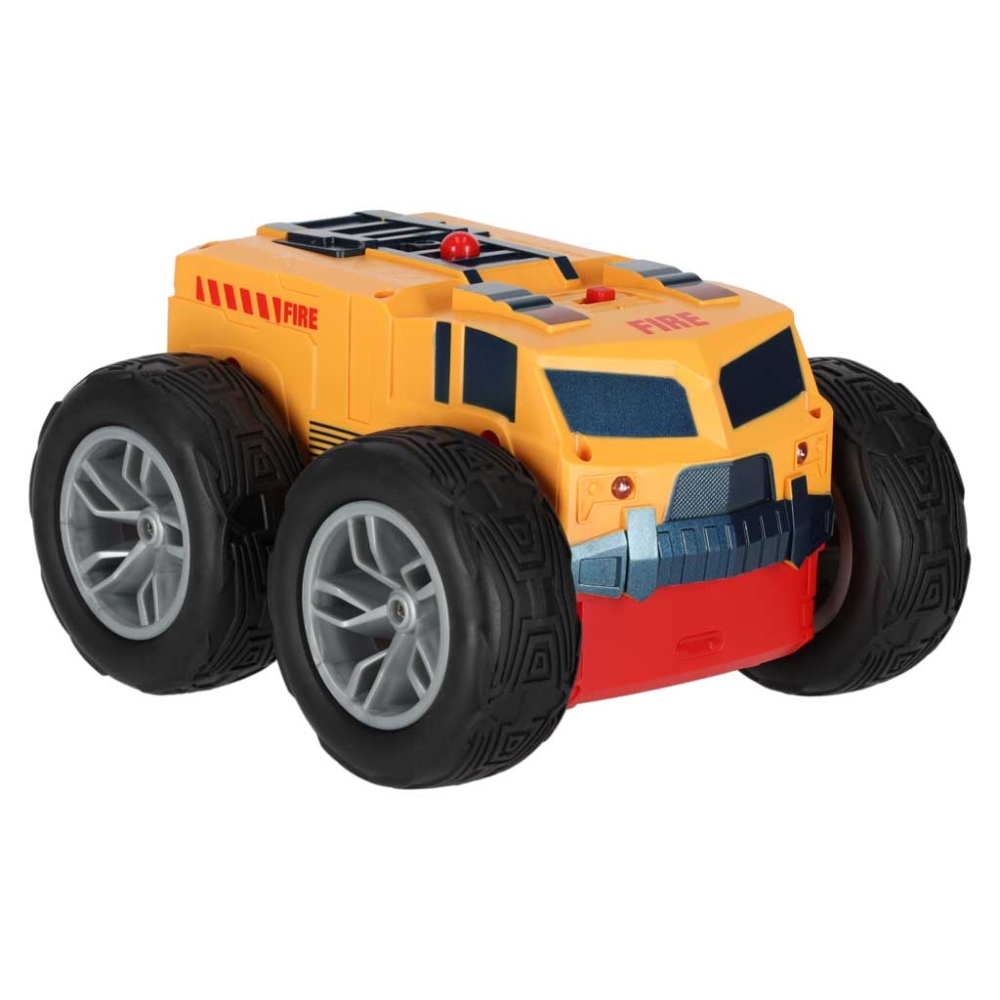 Nuotolinio valdymo automobilis "Revolt 2 Sided Rescue Racer mega transformacija 360 4WD sukimasis-Žaislai, Auto ir transporto ža