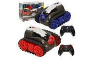 RC nuotolinio valdymo vikšriniai automobiliai REVOLT TG1004T Koviniai tankai Lazerio dvikova 2,4 GHz LED garso efektai Off-Road