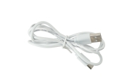Stalinis ventiliatorius su belaidžiu USB nuotolinio valdymo pulteliu ir apšvietimu 4 galios lygiai 18 cm, baltas