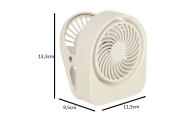 Stalinis ventiliatorius belaidis belaidis USB aušinimas 3 galios lygiai 11,5 cm baltas
