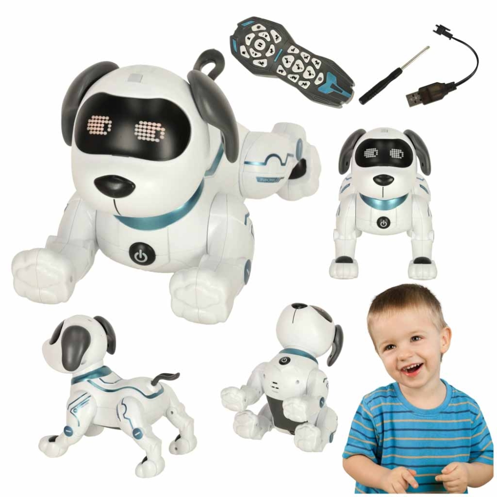 Interaktyvus šuns nuotolinio valdymo RC robotas šokinėja dainuoja-Žaislai, Robotai-e-vaikas