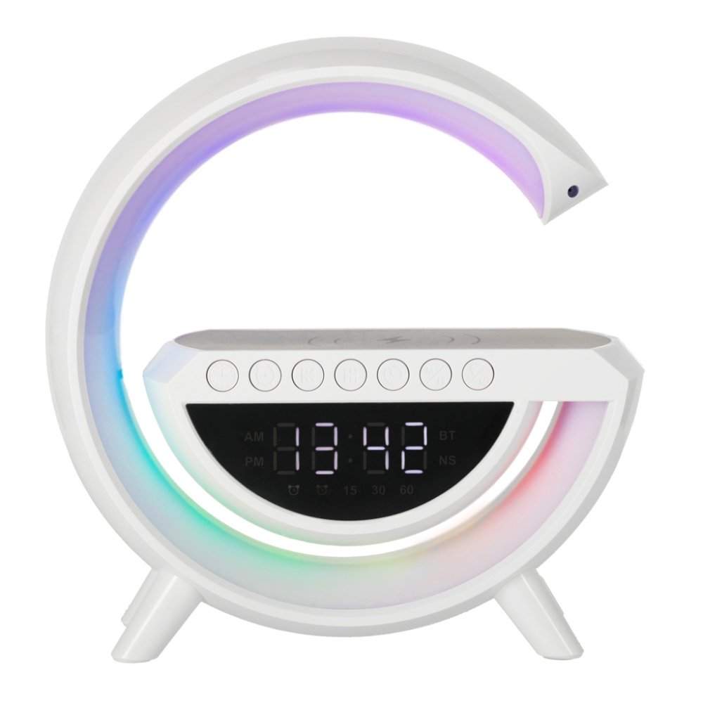 LED žaidimų lempa RGB garsiakalbis indukcinis įkroviklis radijo žadintuvas