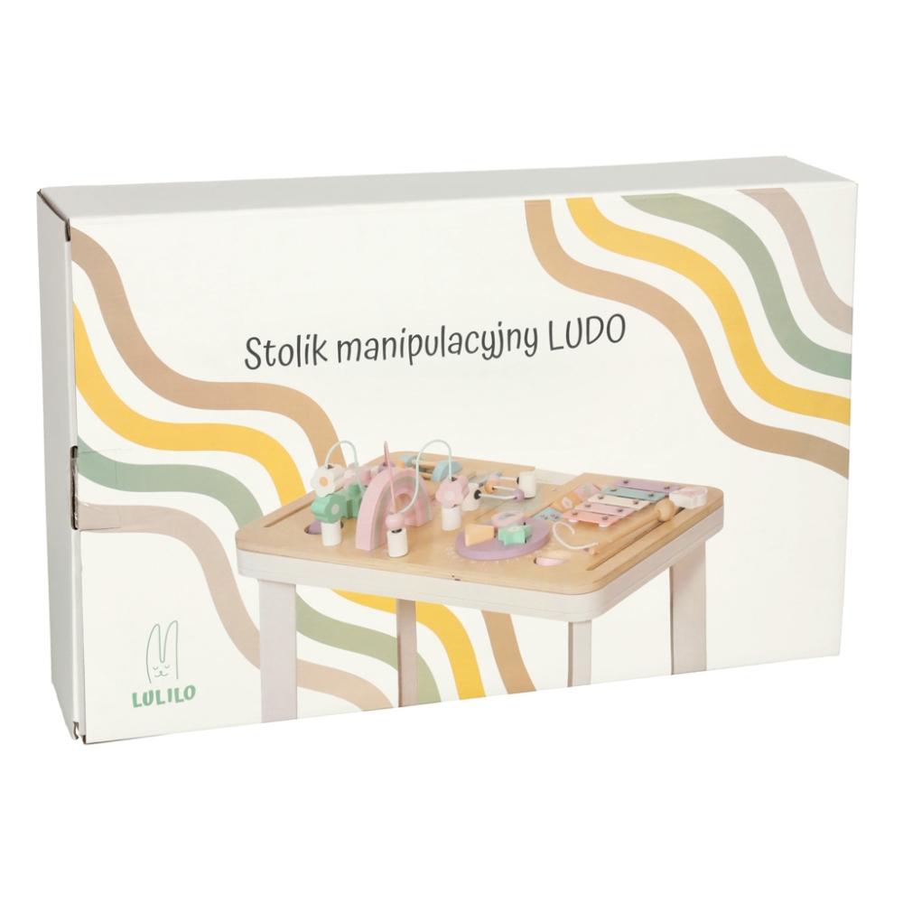 LULILO montessori manipuliacinis stalas rožinės spalvos