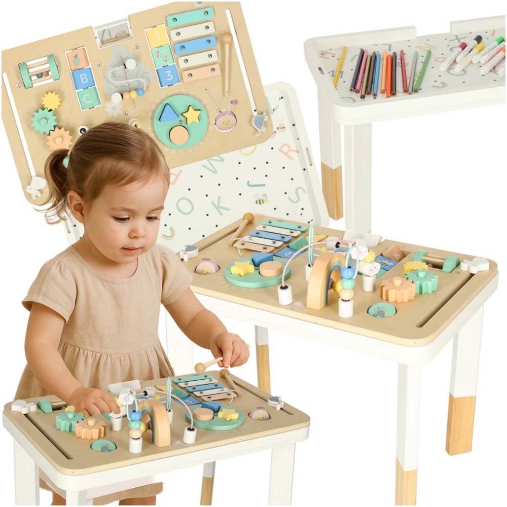 Edukacinis stalas LULILO montessori, Mėtų sp.-Žaislai, Kūdikiams, Žaislai mažyliams (iki 4 m.