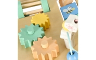 LULILO montessori manipuliacijų stalas mėtų spalvos