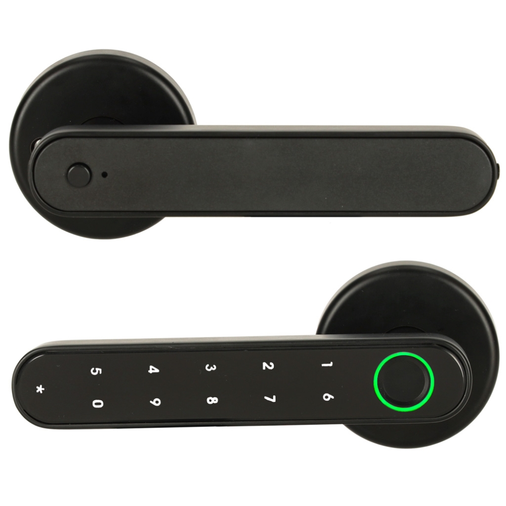 Išmani durų spyna su pirštų atspaudų kodu Bluetooth