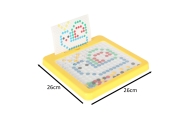 Magnetinės montessori lentos taškai geltoni