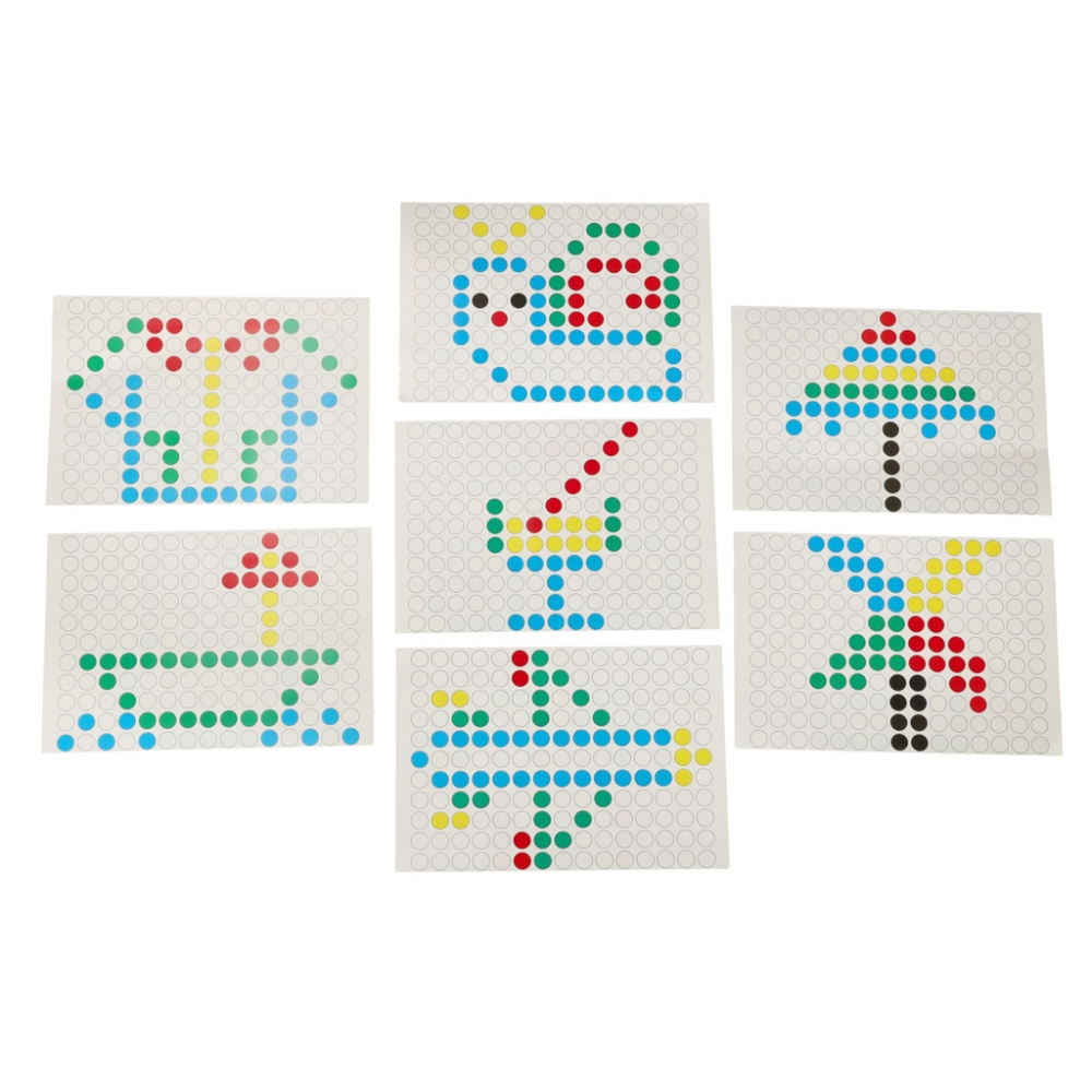 Magnetinė mozaikinė dėlionė montessori 26x26cm, geltona-Žaislai, Dėlionės, Magnetinės dėlionės-e-vaikas