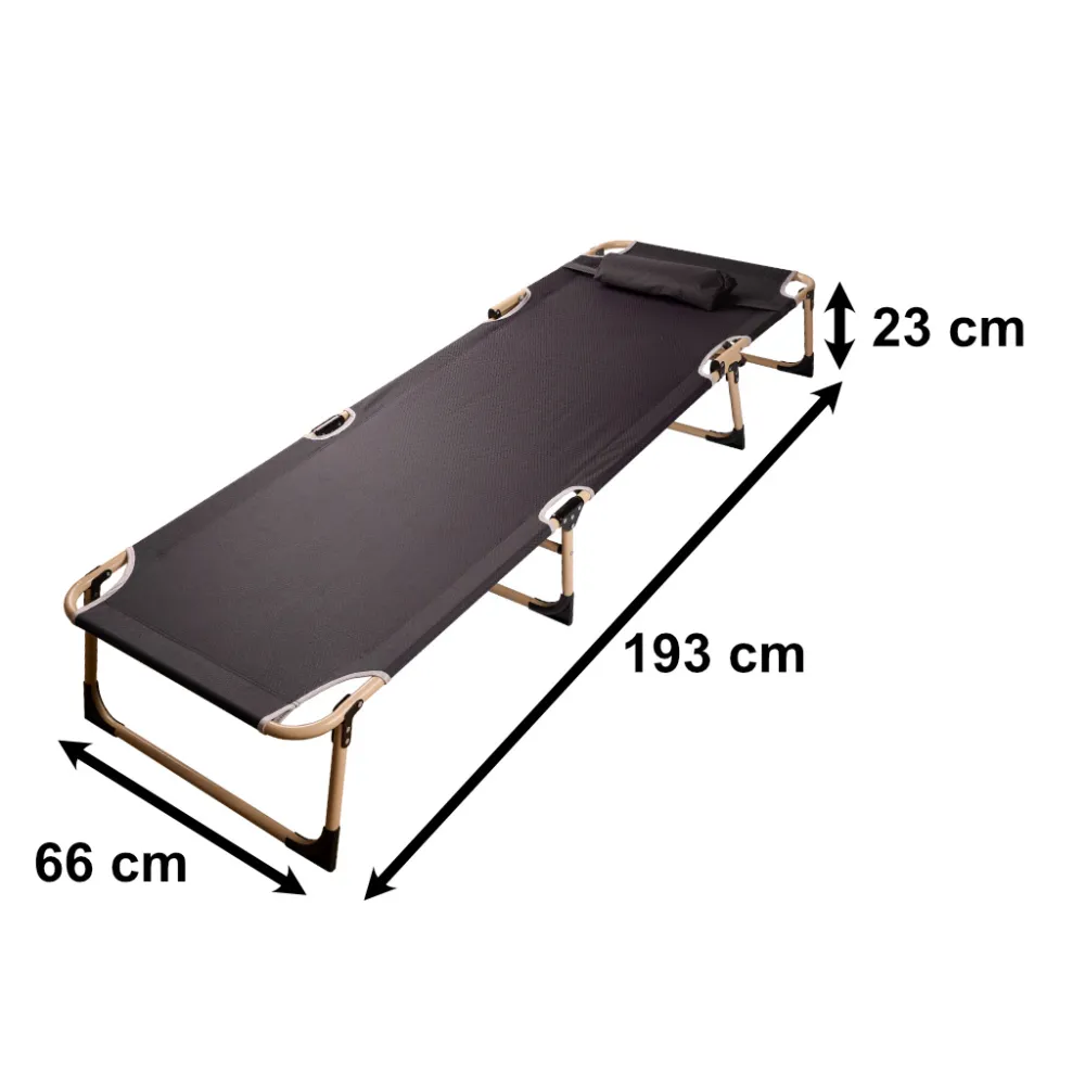 Sulankstoma kelioninė lauko lova canada recliner reguliuojama 193 cm pilka-Namai, laisvalaikis, turizmas, Turizmas-e-vaikas