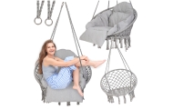Sodo sūpynės "Stork's nest" su pagalvėle XXL pilka 150kg