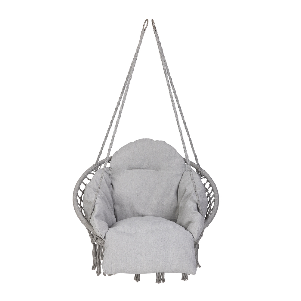 Sodo sūpynės "Stork's nest" su pagalvėle XXL pilka 150kg